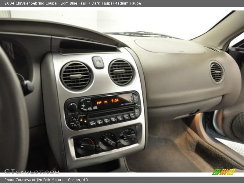 Light Blue Pearl / Dark Taupe/Medium Taupe 2004 Chrysler Sebring Coupe