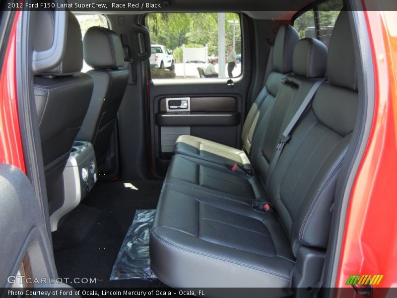 Race Red / Black 2012 Ford F150 Lariat SuperCrew