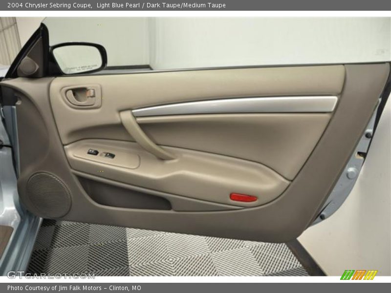 Light Blue Pearl / Dark Taupe/Medium Taupe 2004 Chrysler Sebring Coupe