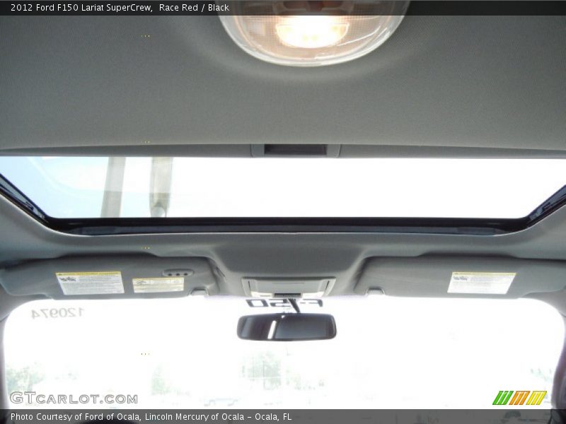 Race Red / Black 2012 Ford F150 Lariat SuperCrew