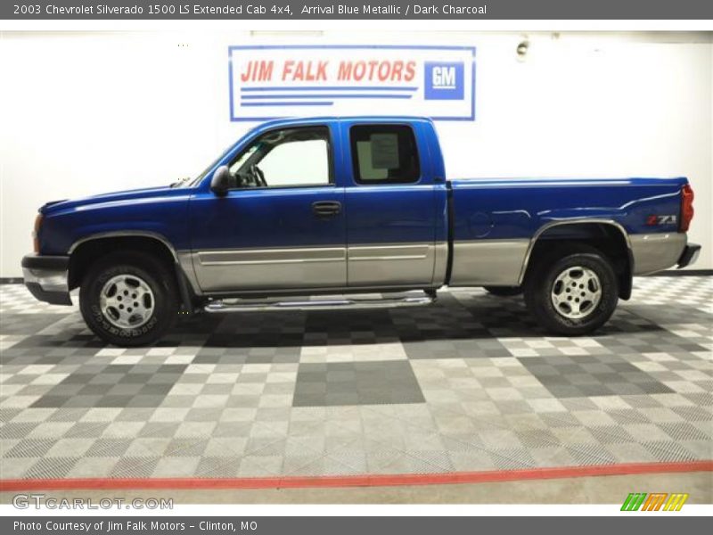 Arrival Blue Metallic / Dark Charcoal 2003 Chevrolet Silverado 1500 LS Extended Cab 4x4