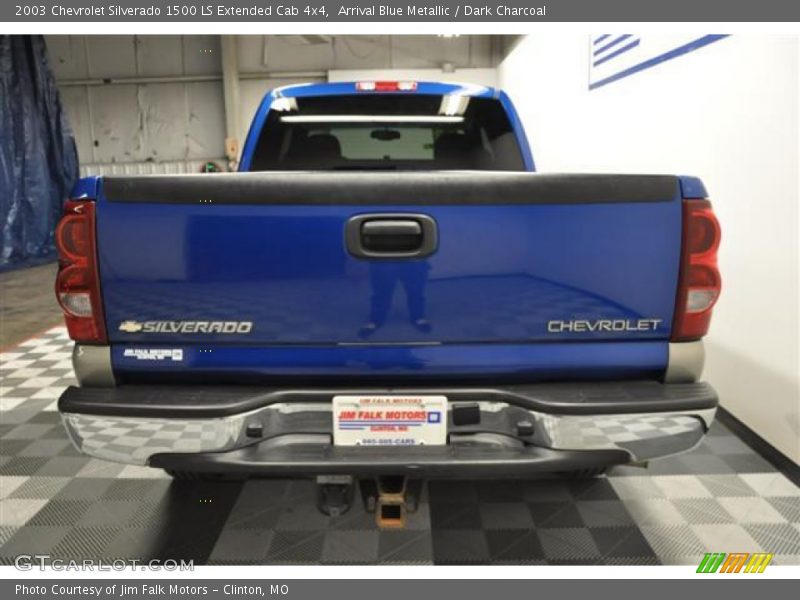 Arrival Blue Metallic / Dark Charcoal 2003 Chevrolet Silverado 1500 LS Extended Cab 4x4