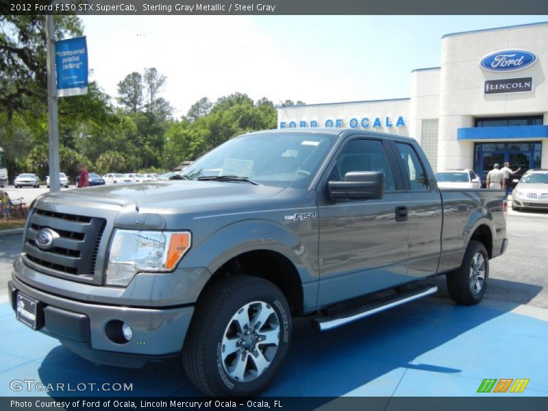 Sterling Gray Metallic / Steel Gray 2012 Ford F150 STX SuperCab