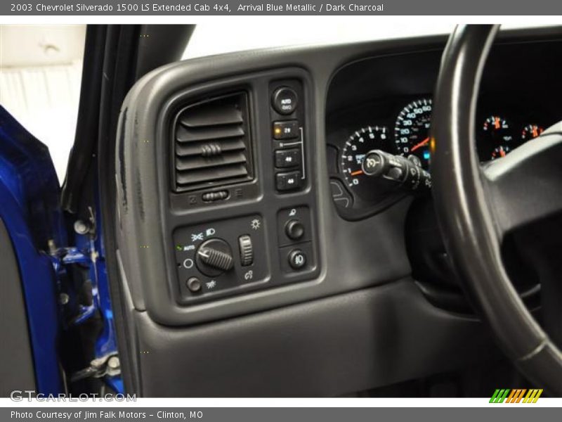 Arrival Blue Metallic / Dark Charcoal 2003 Chevrolet Silverado 1500 LS Extended Cab 4x4