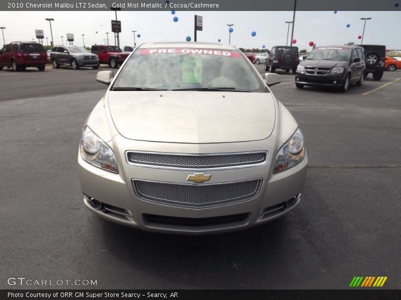 Gold Mist Metallic / Cocoa/Cashmere 2010 Chevrolet Malibu LTZ Sedan