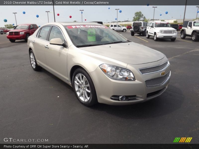 Gold Mist Metallic / Cocoa/Cashmere 2010 Chevrolet Malibu LTZ Sedan