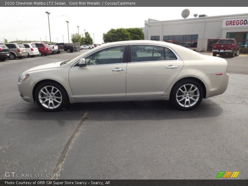 Gold Mist Metallic / Cocoa/Cashmere 2010 Chevrolet Malibu LTZ Sedan