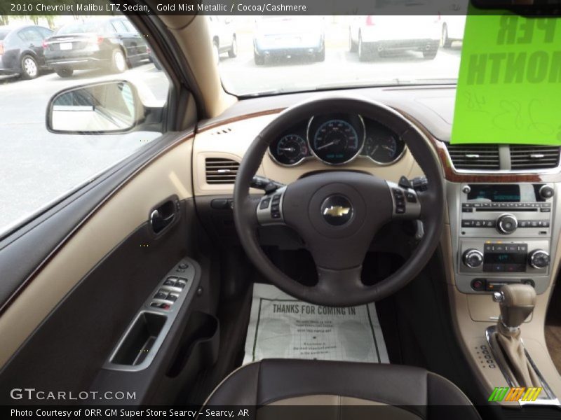 Gold Mist Metallic / Cocoa/Cashmere 2010 Chevrolet Malibu LTZ Sedan