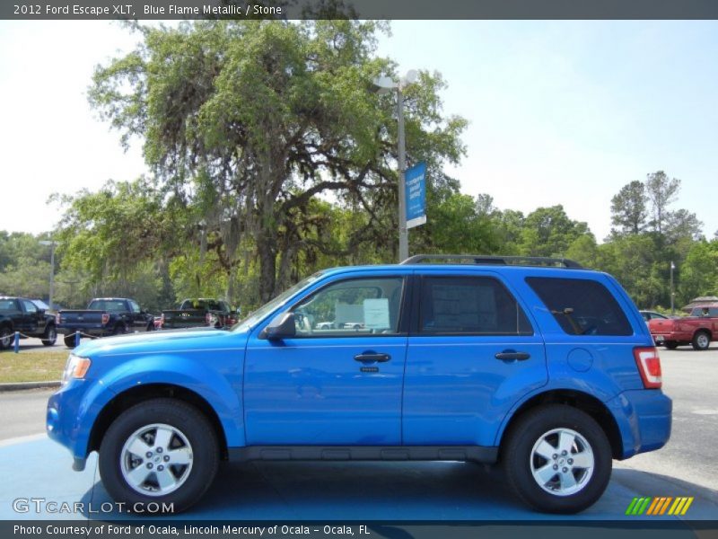 Blue Flame Metallic / Stone 2012 Ford Escape XLT