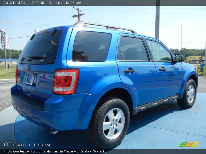 Blue Flame Metallic / Stone 2012 Ford Escape XLT