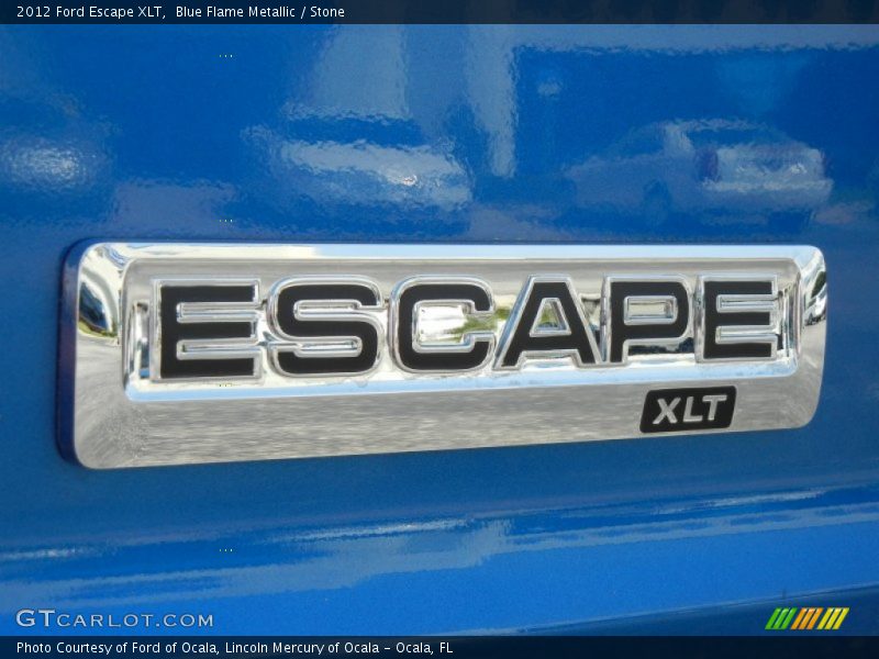 Blue Flame Metallic / Stone 2012 Ford Escape XLT