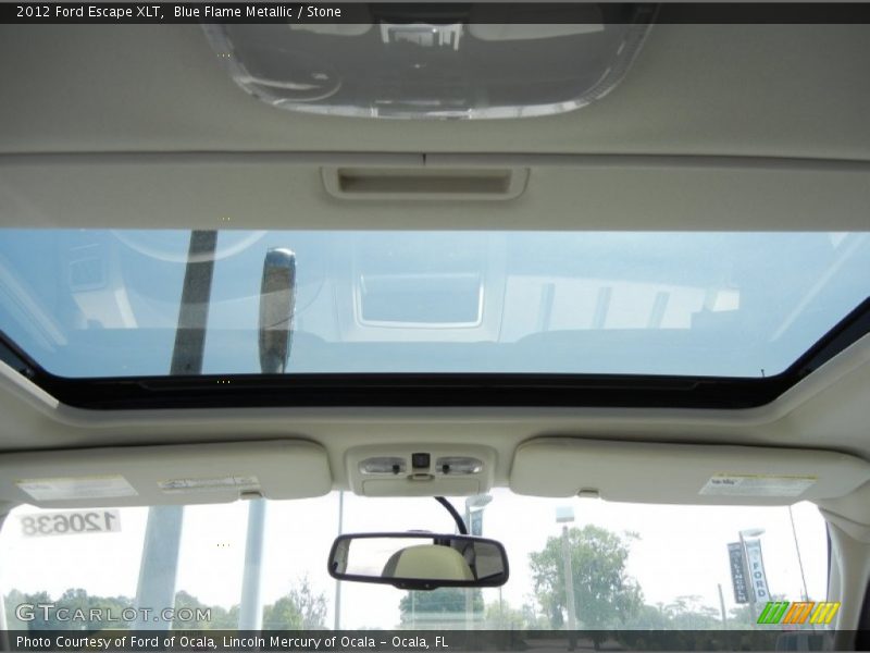 Blue Flame Metallic / Stone 2012 Ford Escape XLT