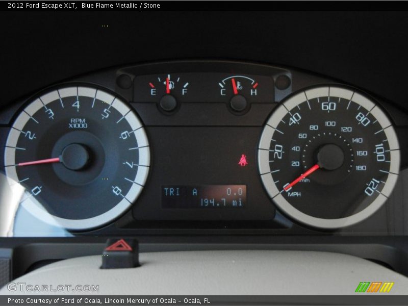 Blue Flame Metallic / Stone 2012 Ford Escape XLT