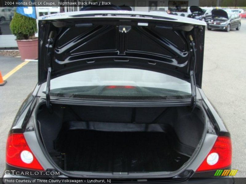 Nighthawk Black Pearl / Black 2004 Honda Civic LX Coupe
