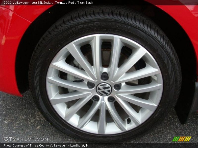 Tornado Red / Titan Black 2011 Volkswagen Jetta SEL Sedan