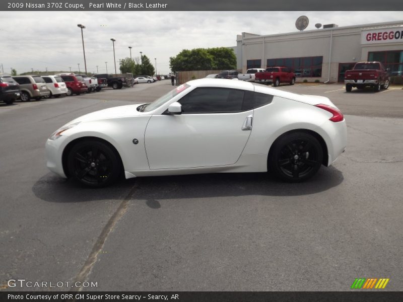 Pearl White / Black Leather 2009 Nissan 370Z Coupe
