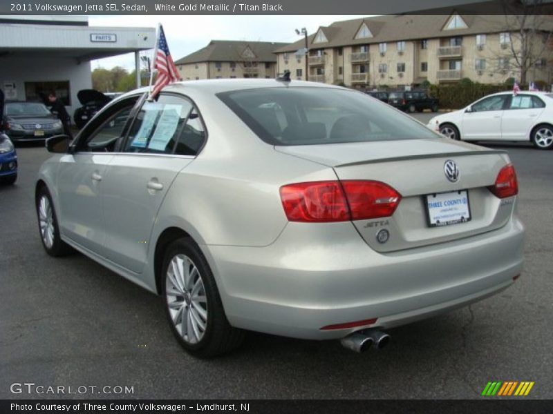 White Gold Metallic / Titan Black 2011 Volkswagen Jetta SEL Sedan