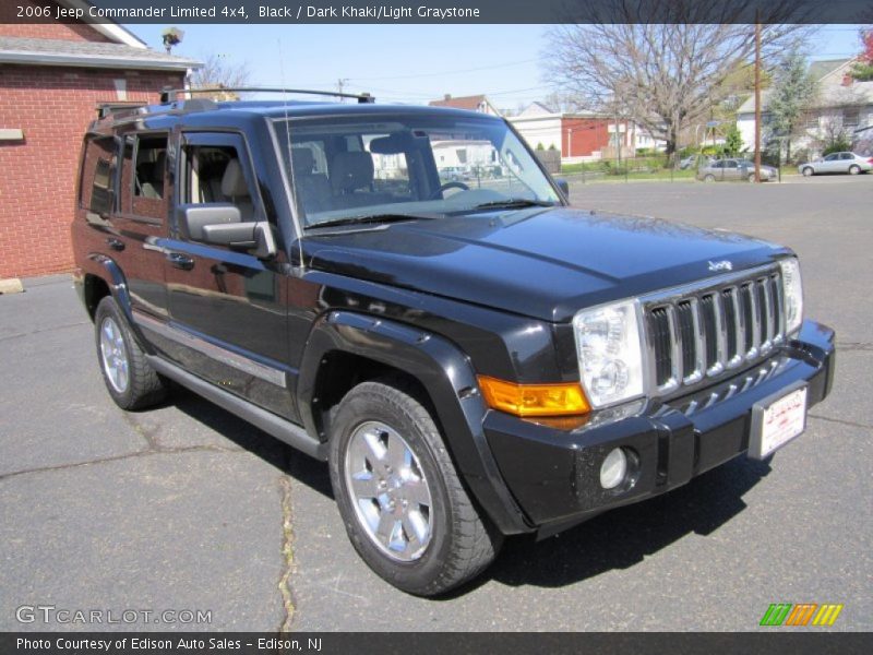 Black / Dark Khaki/Light Graystone 2006 Jeep Commander Limited 4x4