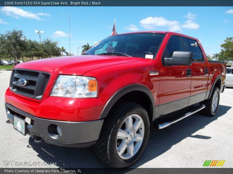 Bright Red / Black 2006 Ford F150 FX4 SuperCrew 4x4