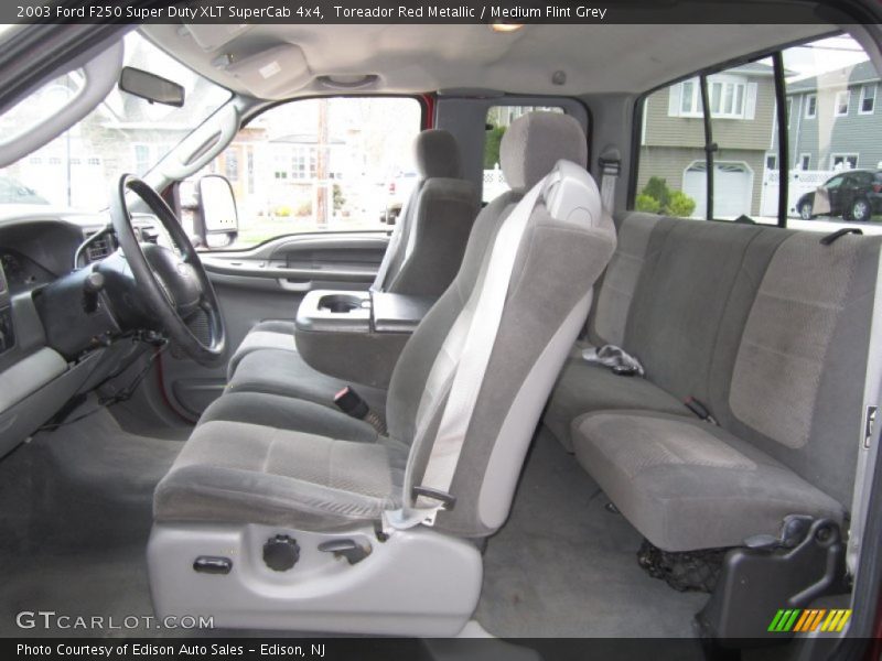 Toreador Red Metallic / Medium Flint Grey 2003 Ford F250 Super Duty XLT SuperCab 4x4