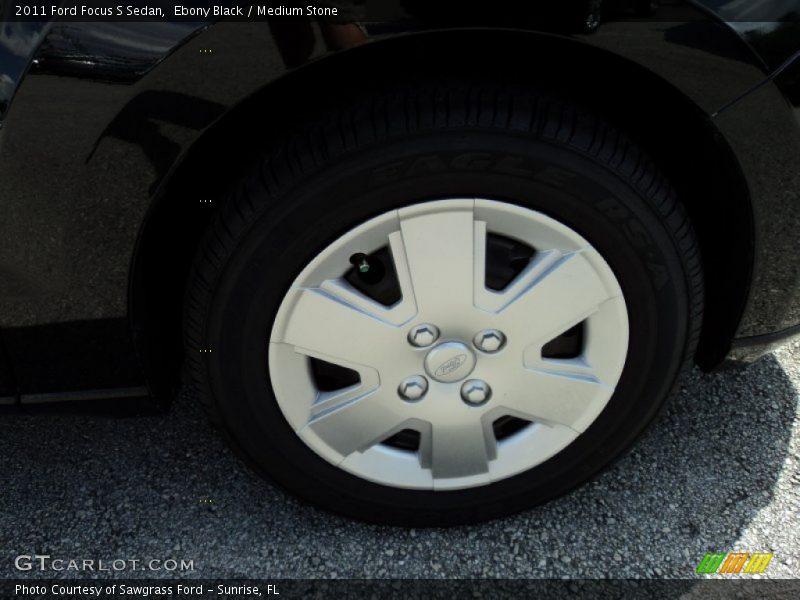 Ebony Black / Medium Stone 2011 Ford Focus S Sedan