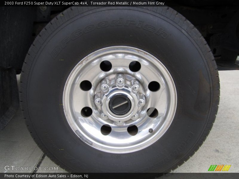 Toreador Red Metallic / Medium Flint Grey 2003 Ford F250 Super Duty XLT SuperCab 4x4