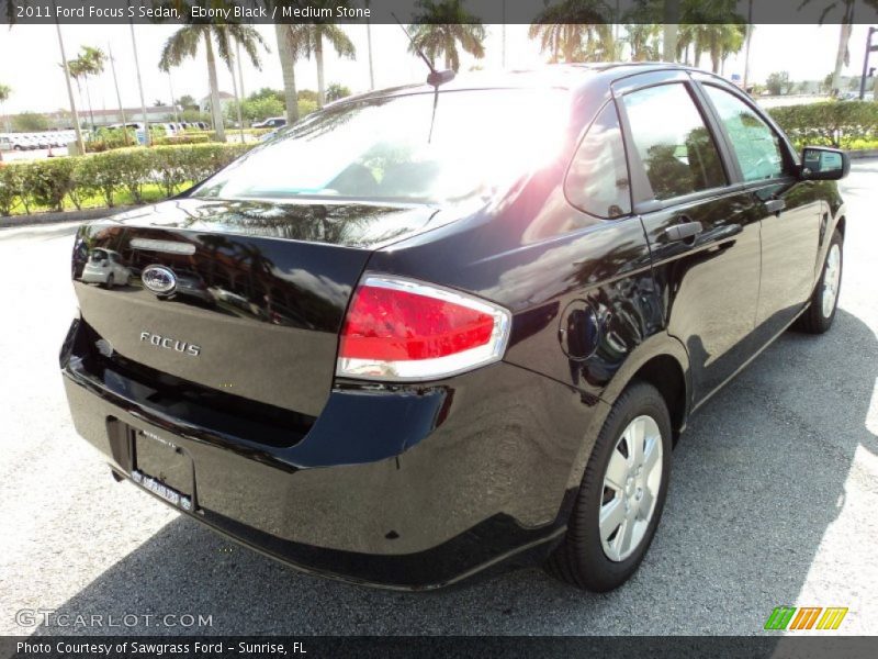 Ebony Black / Medium Stone 2011 Ford Focus S Sedan