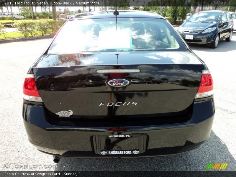 Ebony Black / Medium Stone 2011 Ford Focus S Sedan