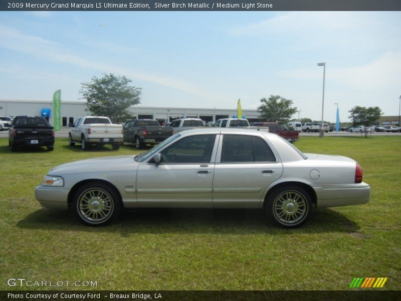 Silver Birch Metallic / Medium Light Stone 2009 Mercury Grand Marquis LS Ultimate Edition