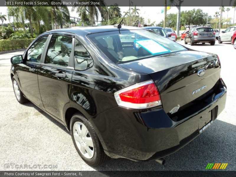 Ebony Black / Medium Stone 2011 Ford Focus S Sedan