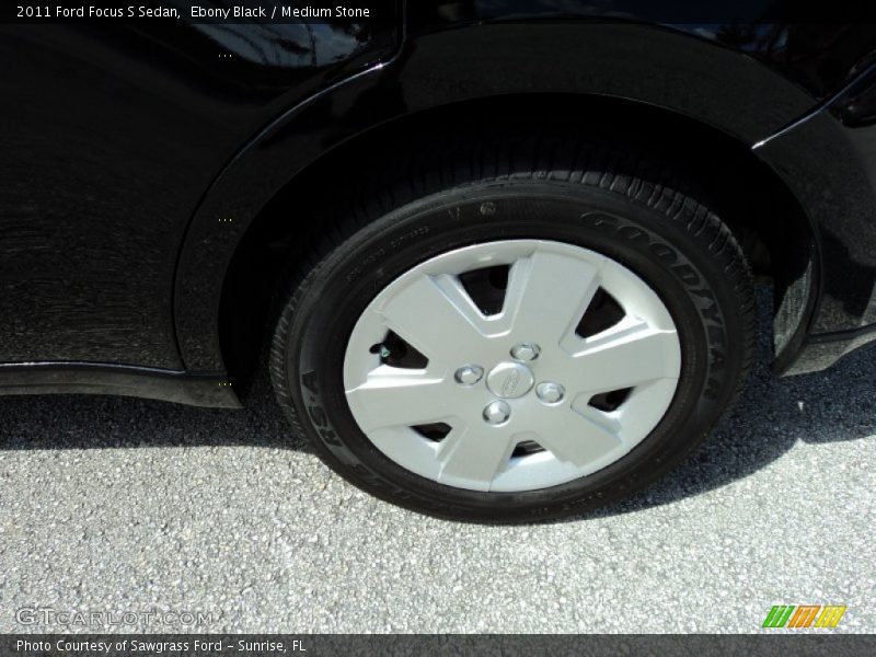 Ebony Black / Medium Stone 2011 Ford Focus S Sedan