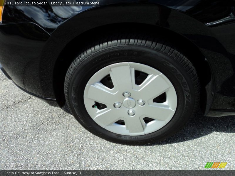 Ebony Black / Medium Stone 2011 Ford Focus S Sedan