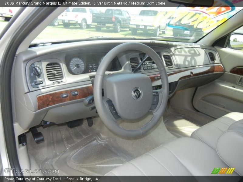 Silver Birch Metallic / Medium Light Stone 2009 Mercury Grand Marquis LS Ultimate Edition