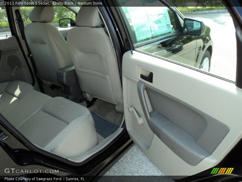Ebony Black / Medium Stone 2011 Ford Focus S Sedan