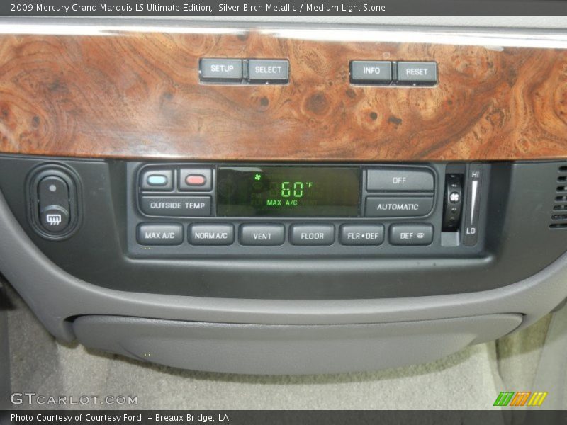Silver Birch Metallic / Medium Light Stone 2009 Mercury Grand Marquis LS Ultimate Edition