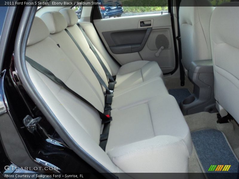 Ebony Black / Medium Stone 2011 Ford Focus S Sedan