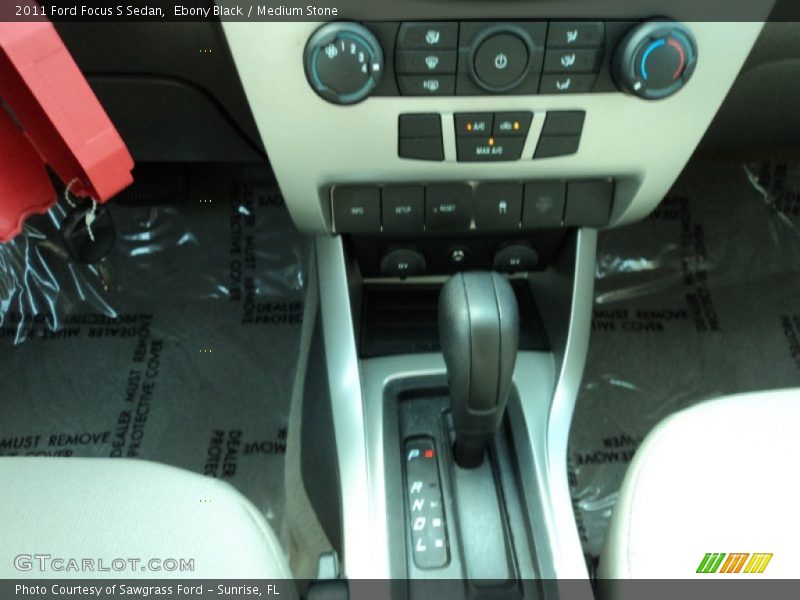 Ebony Black / Medium Stone 2011 Ford Focus S Sedan