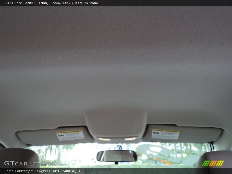 Ebony Black / Medium Stone 2011 Ford Focus S Sedan