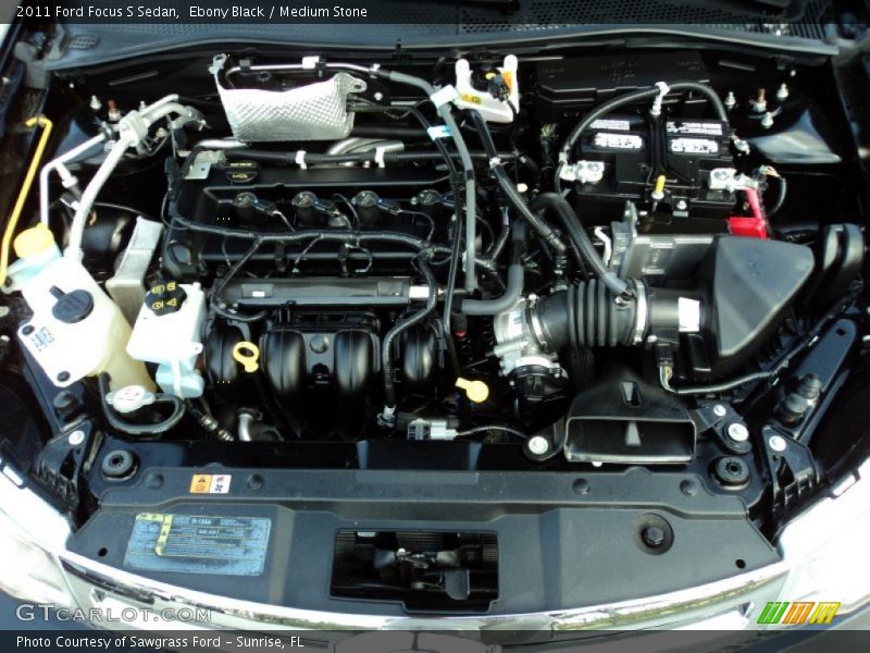 Ebony Black / Medium Stone 2011 Ford Focus S Sedan