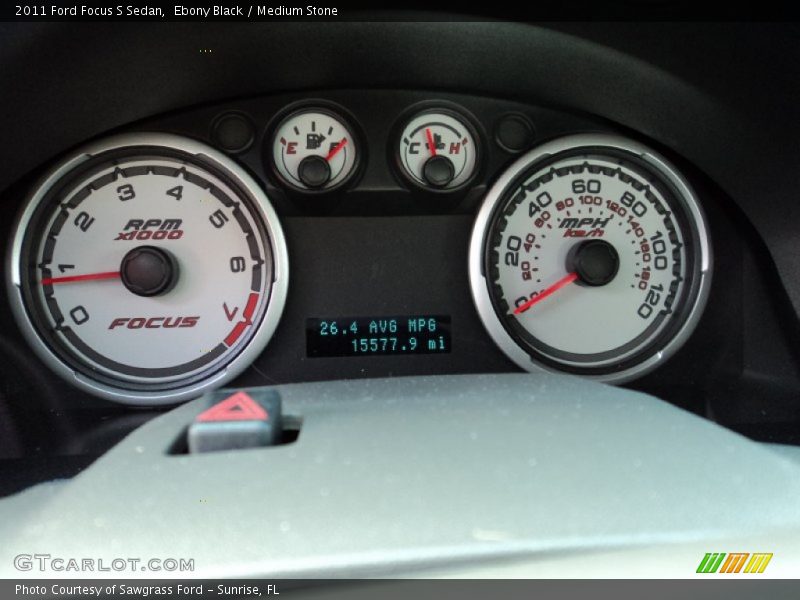 Ebony Black / Medium Stone 2011 Ford Focus S Sedan