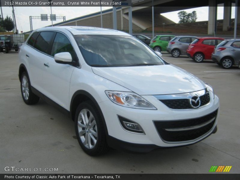 Crystal White Pearl Mica / Sand 2012 Mazda CX-9 Grand Touring