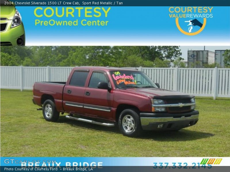 Sport Red Metallic / Tan 2004 Chevrolet Silverado 1500 LT Crew Cab