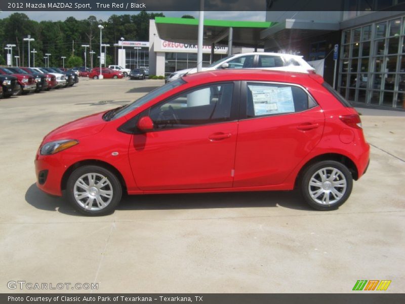 True Red / Black 2012 Mazda MAZDA2 Sport