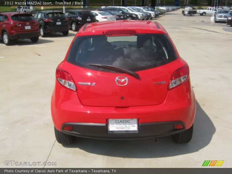 True Red / Black 2012 Mazda MAZDA2 Sport