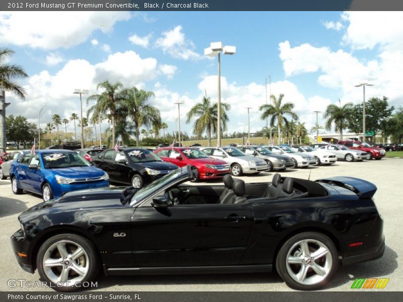 Black / Charcoal Black 2012 Ford Mustang GT Premium Convertible