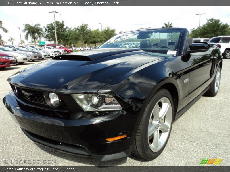 Black / Charcoal Black 2012 Ford Mustang GT Premium Convertible