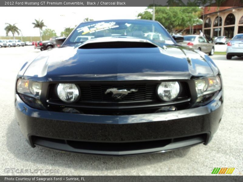 Black / Charcoal Black 2012 Ford Mustang GT Premium Convertible
