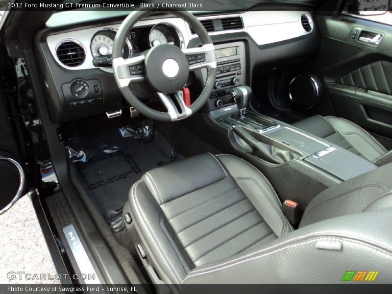 Black / Charcoal Black 2012 Ford Mustang GT Premium Convertible