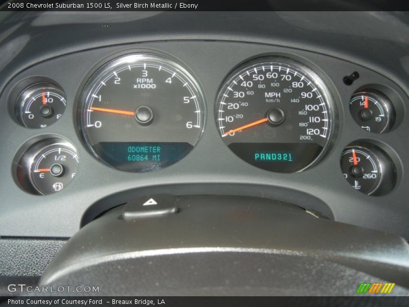 Silver Birch Metallic / Ebony 2008 Chevrolet Suburban 1500 LS