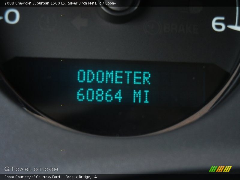Silver Birch Metallic / Ebony 2008 Chevrolet Suburban 1500 LS